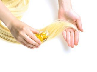 pantenolo capelli mano olio
