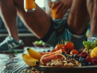 Alimentazione sana con buone abitudini alimentari dopo l'allenamento
