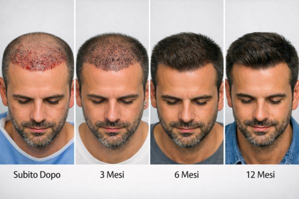 Fasi della crescita dei capelli dopo il trapianto