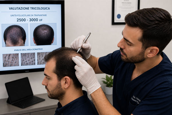 Consulenza medica specialistica per la calvizie