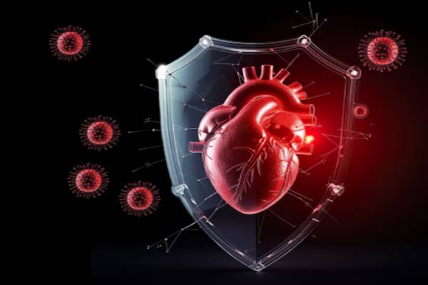 Grafica concettuale che illustra la protezione vascolare e le strategie di prevenzione medica