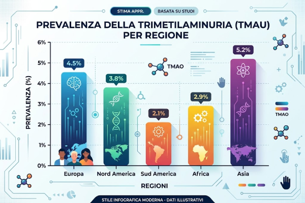 Grafico o diagramma che mostra la prevalenza della condizione