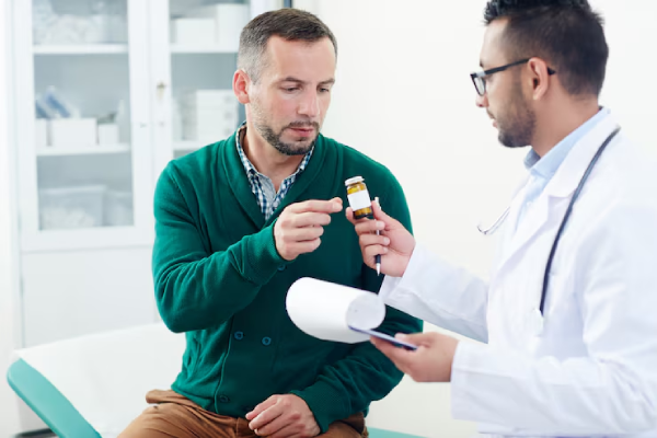 Medico che esegue esami di laboratorio
