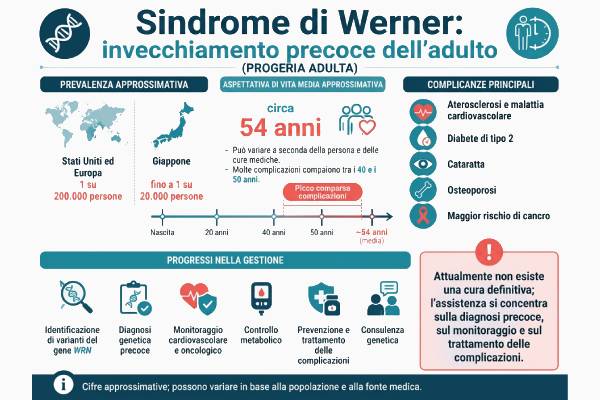 Dati statistici sulla sindrome di Werner e le prospettive future