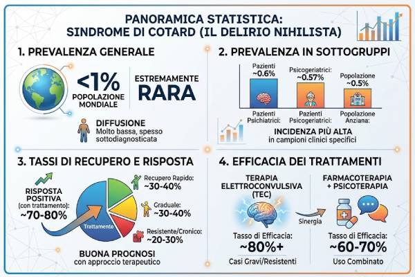 Statistiche e grafici sulla prevalenza del Sindrome di Cotard