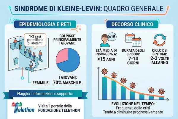 Dati statistici sulla diffusione della sindrome di Kleine-Levin