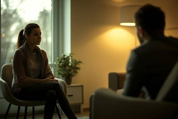 Studio clinico o terapia in corso con medici e paziente
